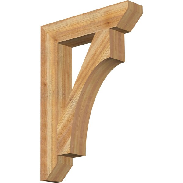 Ekena Millwork Westlake Slat Rough Sawn Bracket, Western Red Cedar, 6"W x 30"D x 42"H BKT06X30X42WTL06RWR - main
